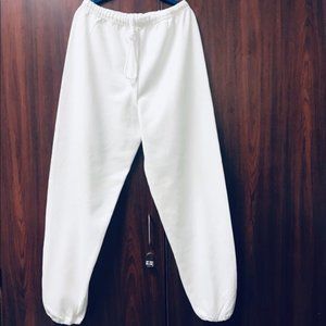 Jerzees Men's pants, white, warm, size L, NWOT